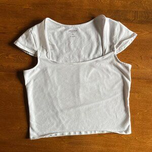 Arizona white square-neck baby tee XL